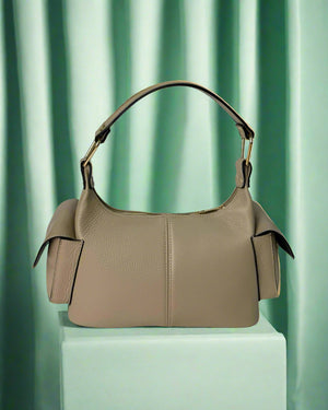 LILLIANE , SHOULDER & CROSSBODY BAG , TAUPE