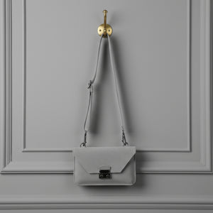 JOHNATHAN , SUEDE CROSSBODY BAG , GREY