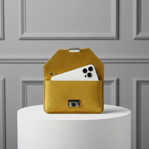 JOHNATHAN , SUEDE CROSSBODY BAG , MUSTARD