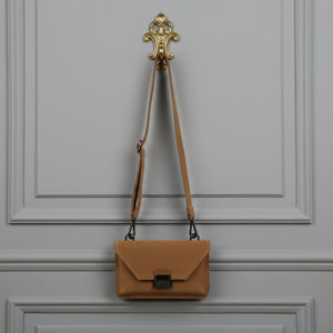 JOHNATHAN , SUEDE CROSSBODY BAG , TAN