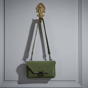 JOHNATHAN , SUEDE CROSSBODY BAG , GREEN