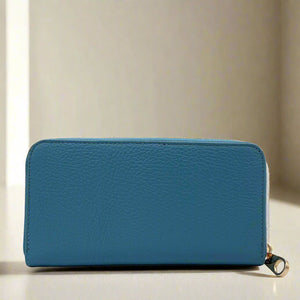 REGENT , LEATHER PURSE , TURQUOISE