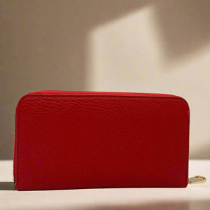 REGENT , LEATHER PURSE , RED