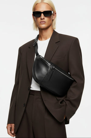 BELSIZE , OVERSIZED BUMBAG ,  BLACK