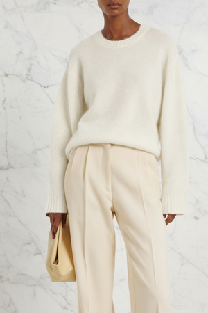 THE BOYFRIEND'S CASHMERE JUMPER , VANILLA