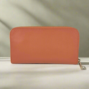 REGENT , LEATHER PURSE , ORANGE