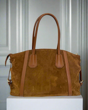 SOHO , LARGE TOTE SHOULDER BAG , TAN