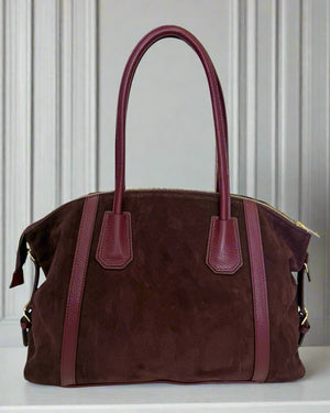 SOHO , LARGE TOTE SHOULDER BAG , BORDEAUX