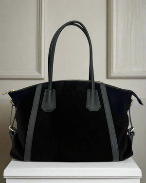 SOHO , LARGE TOTE SHOULDER BAG , BLACK