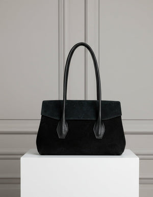 JOSEPHINE , SHOULDER TOTE BAG , BLACK