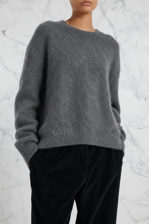 THE BOYFRIEND'S CASHMERE JUMPER , SLATE
