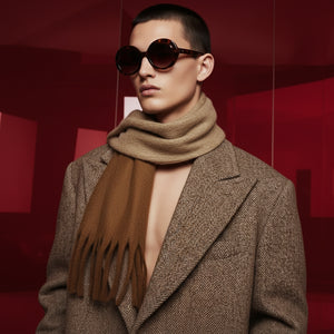 REMY , WOOOL MIX SCARF , COFFEE & MOCA