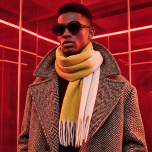 REMY , WOOOL MIX SCARF , LEMON MERINGUE