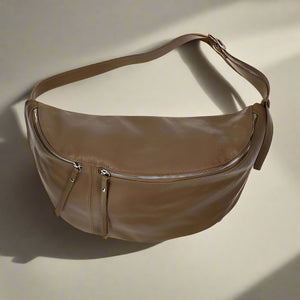 BELSIZE , OVERSIZED BUMBAG ,  BROWN