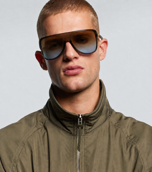 HARPER , OVERSIZED SUNGLASSES , OLIVE & SUNSET