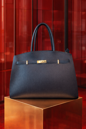 JACQUELINE LARGE TOTE BAG , NAVY