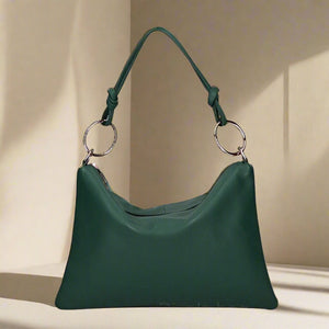 MOIRA , LARGE ENVELOPE SHOULDER & CROSSBODY BAG , DARK GREEN