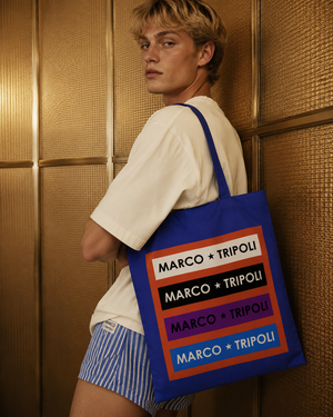 MARCO TRIPOLI SUPER LOGO CANVAS TOTE