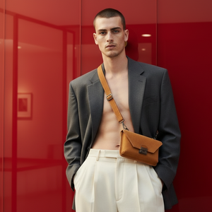JOHNATHAN , SUEDE CROSSBODY BAG , TAN
