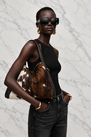 COWHIDE SHOULDER BAG