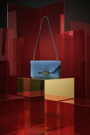 JOHNATHAN , SUEDE CROSSBODY BAG , BLUE