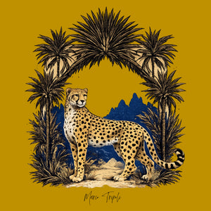 THE CHEETAHS SILK SATIN SCARF
