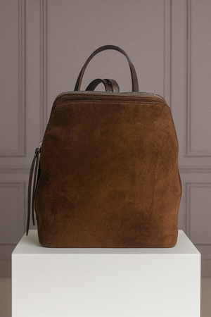 RONNY , SUEDE BACKPACK , BROWN