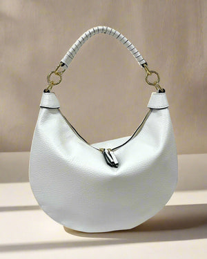 Heidi , Medium Shoulder & Crossbody Bag , White
