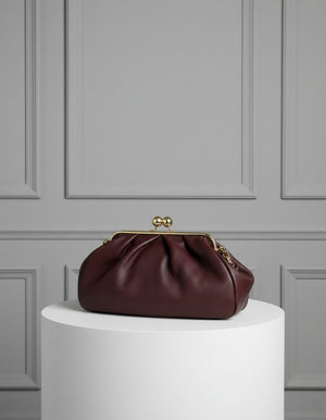 REBELLE , KISS & SNAP LARGE SHOULDER BAG , BORDEAUX