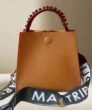 MALIBU , Handbag & Crossbody Bag , Tan & Black