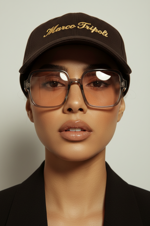 AXTON , CLEAR LENSE MEDIUM SUNGLASSES , HONEY