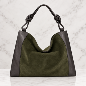 EMPIRE , SHOULDER BAG , CHOCOLATE & WOOD GREEN