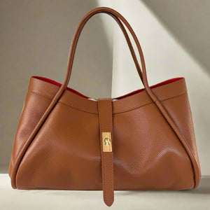 KARLA , LARGE TOTE BAG , TAN