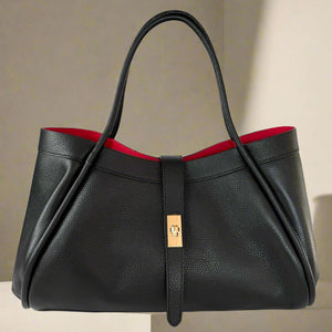 KARLA , LARGE TOTE BAG , BLACK