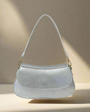 DONNA , SLING SHOULDER BAG & CROSSBODY BAG , SILVER