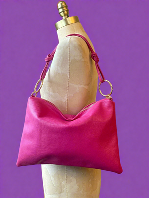 MOIRA , LARGE ENVELOPE SHOULDER & CROSSBODY BAG , FUCHSIA