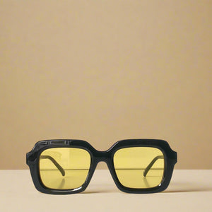 DARCY , CLEAR LENSE SUNGLASSES , BLACK