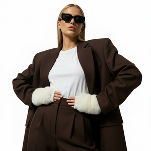 GAYNOR , CASHMERE MIX GLOVES , VANILLA