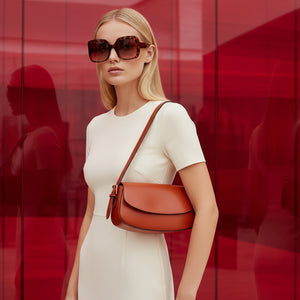 PENELOPE , SHOULDER BAG , ORANGE