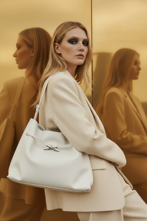 MARCEL , UNISEX SHOULDER BAG , WHITE