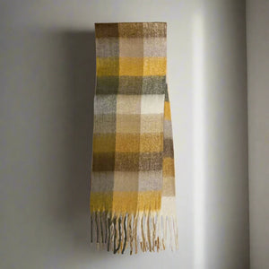 HAUSSEMANN SUPER SOFT SCARF , COFFEE