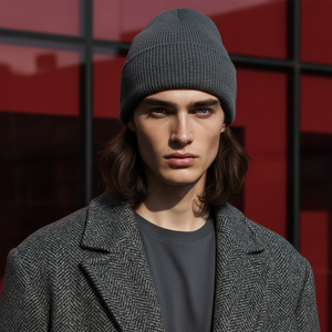 BEN , CASHMERE MIX BEANIE , SLATE