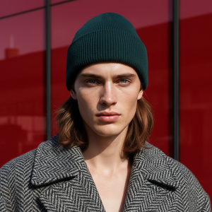 BEN , CASHMERE MIX BEANIE , GREEN