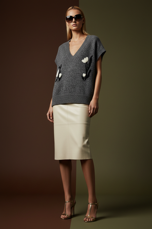 LILLY OF THE VALLEY , 100% CASHMERE VEST