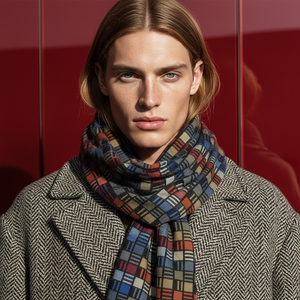 COOPER , CASHMERE MIX SCARF , BLACK