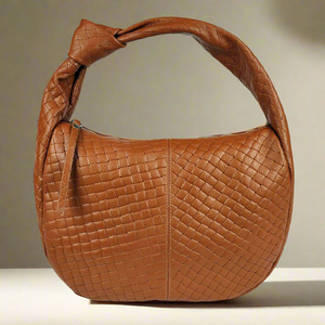 HUDSON , WOVEN SHOULDER BAG , TAN