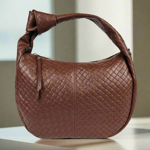 HUDSON , WOVEN SHOULDER BAG , BROWN