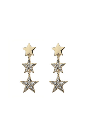 STELLAR EARRINGS , GOLD