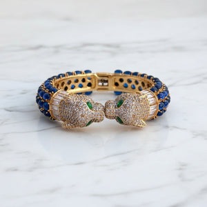 SAPPHIRE & EMERALD BANGLE