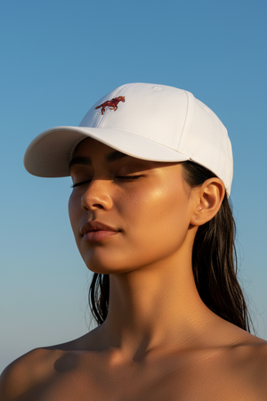 LUNAR NEW YEAR BASEBALL CAP , WHITE